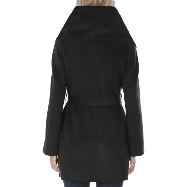 Tahari Women's Marilyn Double-Face Wool-Blend Coat - Black - Size M