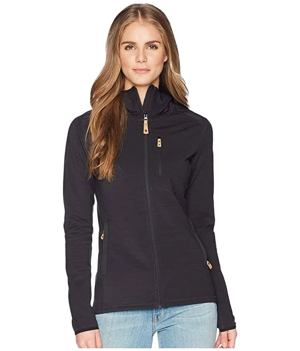 Fjallraven Keb Fleece Hoodie - Women's Dark Grey, Xxs