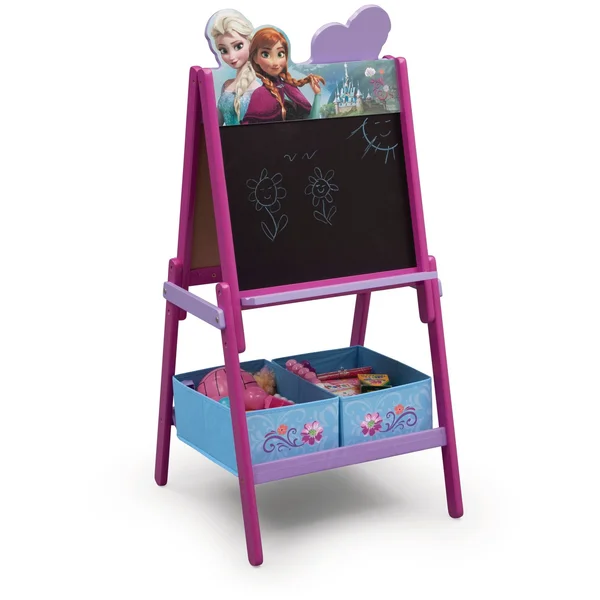 Delta Children Wooden Double Sided Activity Easel, Frozen