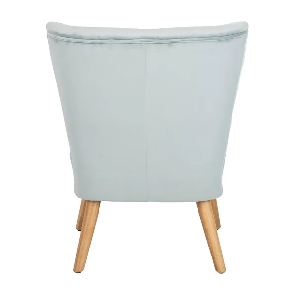 Safavieh June Mid Century Accent Chair - Blush Pink/Natural