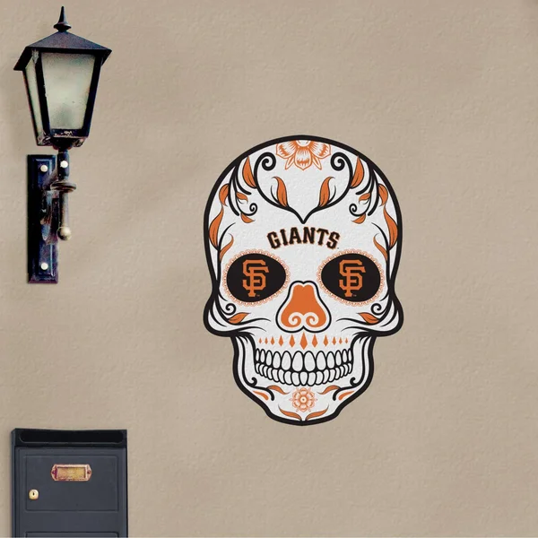 San Francisco Giants: Skull - Officially Licensed MLB Outdoor Graphic Giant Wall Decal (30x22W x 30x22H) by Fathead, Wood/Alumi