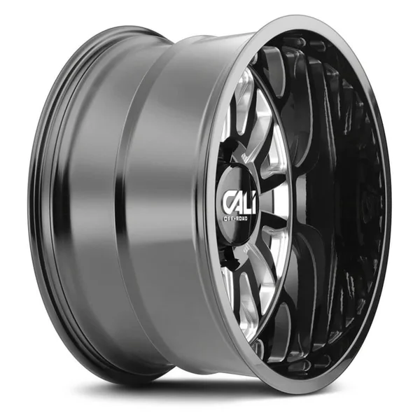 Cali Off-Road Summit 9110 26x14 -76mm 6-139.7 106Mm Gloss Black/Milled Spokes