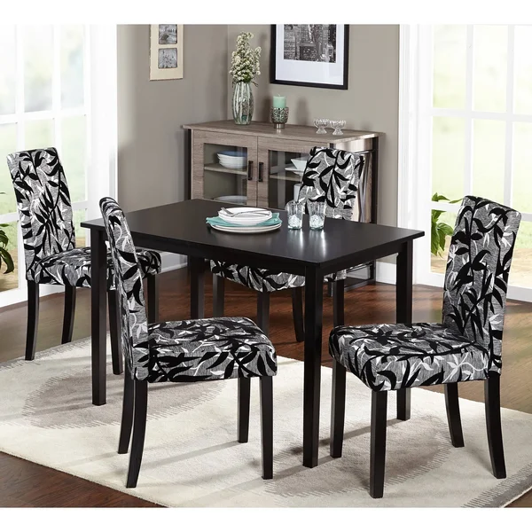 Leaf Print Parson Chair - Set of 2