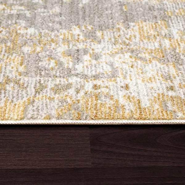 Dynamic Rugs Mood 8452-800 Yellow Area Rug Rectangle 6&7x22 x 9&6x22