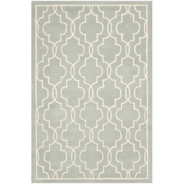 Safavieh Chatham Dark Blue & Ivory 5& x 5& Square Rug