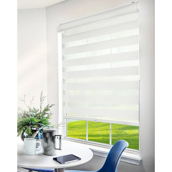 Chicology Cordless Zebra Shades - Basic Artic - 27x22W x 72x22H