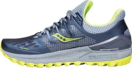Saucony Women's Xodus ISO 3 Trail Running Shoe, Size: 12 B(M) US, Grey/Citron