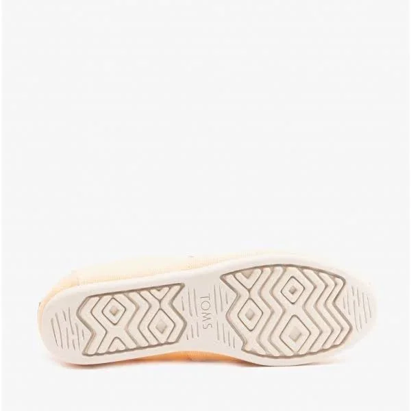 Toms Alpargata Light Orange Womens Espadrilles Slipons Shoes - 8 UK