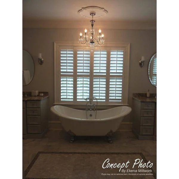 51 1/8x22OD x 19 7/8x22ID x 2x22P Deco Ceiling Medallion (Fits Canopies Up to 19 7/8x22) - Hand-Painted Cloud Burst Crackle