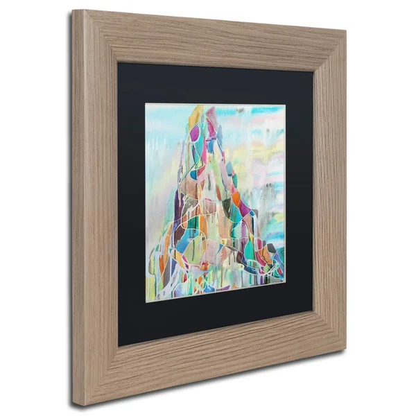 Trademark Art &Ras Daschan& by Lauren Moss Framed Painting Print Size: 11x22 H x 11x22 W x 0.5x22 D, Matte Color: Black
