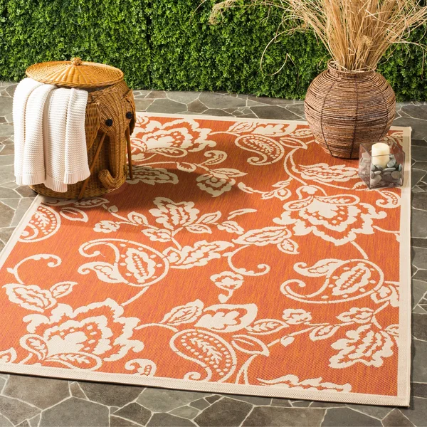 Safavieh Martha Stewart MSR4182-23121 5&3x22 x 7&7x22 Terracotta - Beige Area Rug