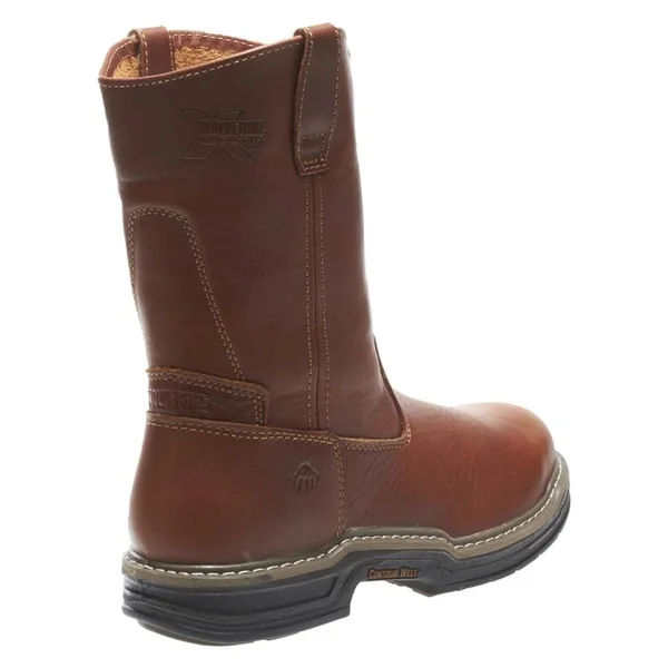 Wolverine Men's Raider Wellington Steel Toe Boot - 9 - Brown