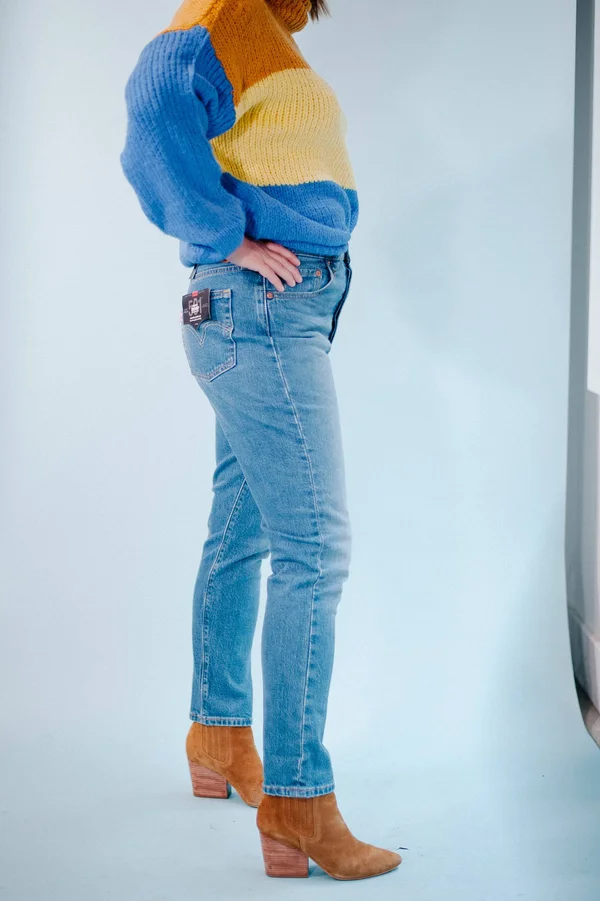 Levi&s 501 Skinny Jive Ship Jeans, 28, Dark Denim