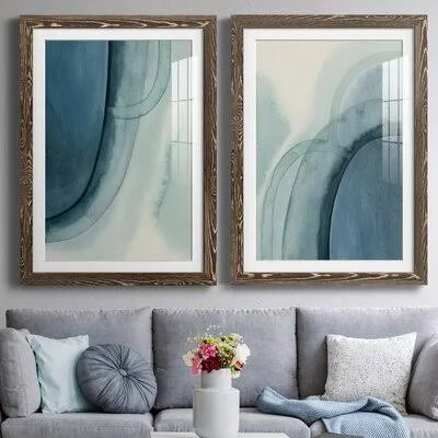 Spools IPremium Framed Print - Ready to Hang Ivy Bronx Format: Walnut Framed Paper, Matte Color: White, Size: 43.5x22 H x 31.5x2