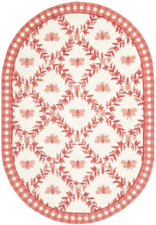 Safavieh Chelsea HK55C 8&9x22 x 11&9x22 Ivory, Rose Area Rug