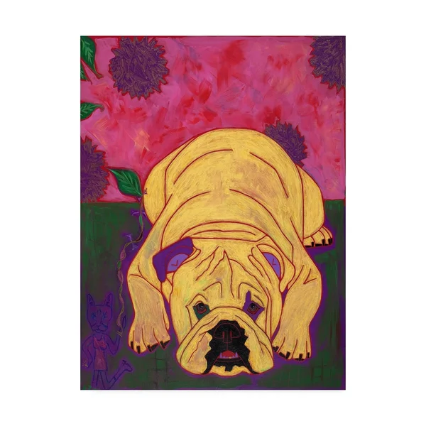 Trademark Art Angela Bon 'Lounge Lizard' Canvas Art