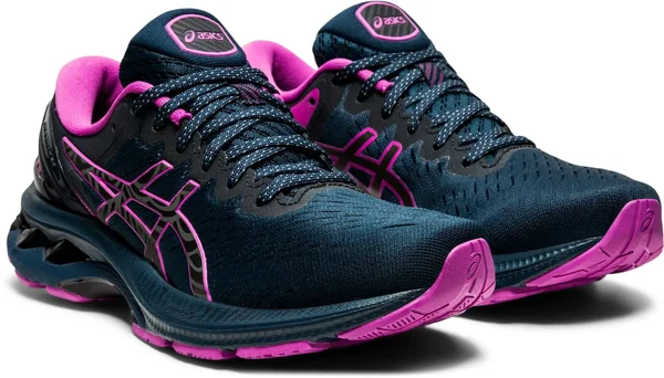 Asics Gel-Kayano 27 Lite-Show Running Shoes Blue Pink Women - 37