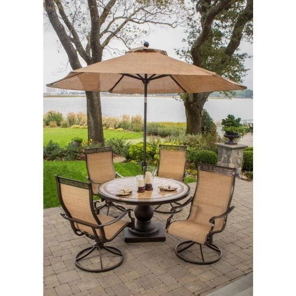 Hanover 9& Monaco Octagonal Tiltable Umbrella - Calico