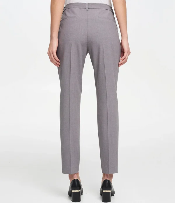 Dkny Essex Slim-Leg Pants - 8, Black