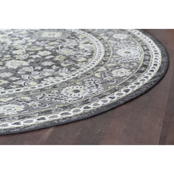Tayse Rugs Milan Gray 2 ft. x 11 ft. Runner Rug