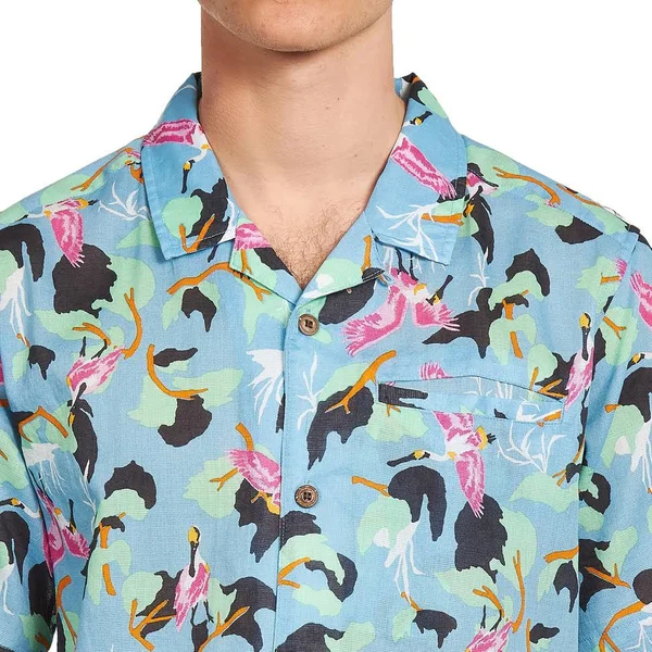 Patagonia Lightweight A/C Shirt - Spoonbills: Big Sky Blue - S - Men