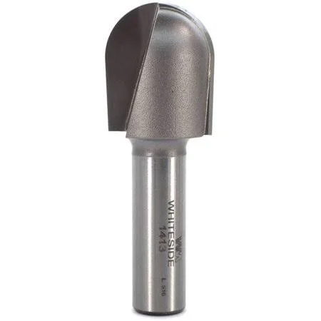 Whiteside Router Bits 1413 Round Nose Bit with 1/2-Inch Radius 1-Inch Cutting Diameter and 1-1/4-Inch Cutting Length - Whiteside
