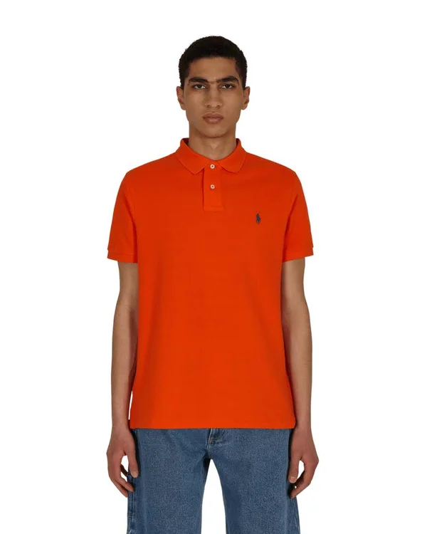 Polo Ralph Lauren Custom Slim Fit Polo Shirt Sailing Orange M