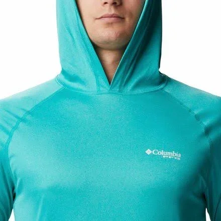 Columbia Men's Terminal Tackle Heather Hoodie - Large, Blue