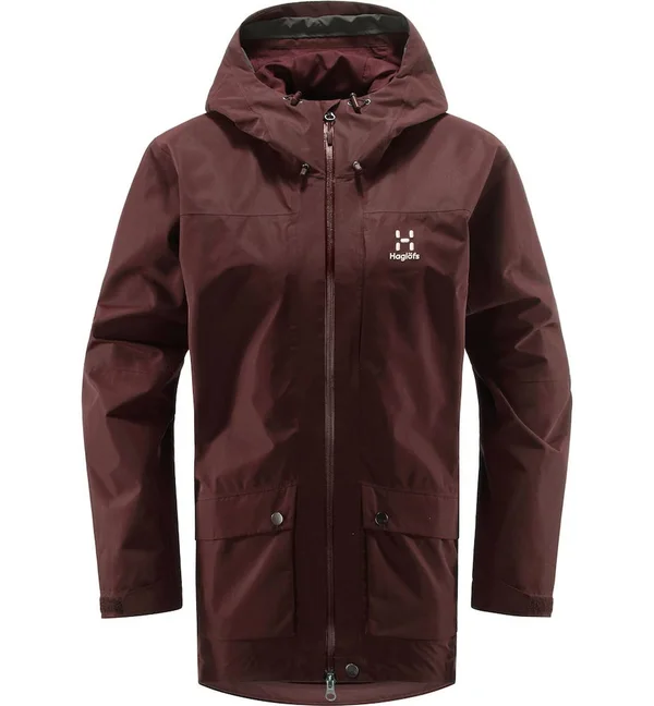 Haglofs Rubus GTX Jacket Women Maroon Red M Jacket Ladies - Women