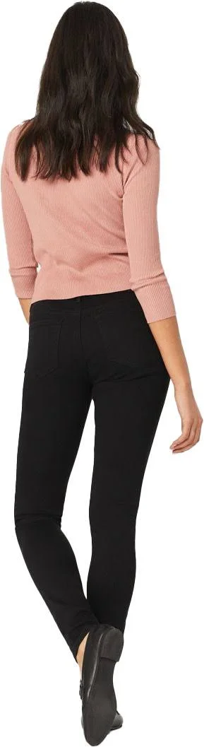 Mavi Alissa High-Rise Super Skinny Ankle in Black Brushed Supersoft Jeans