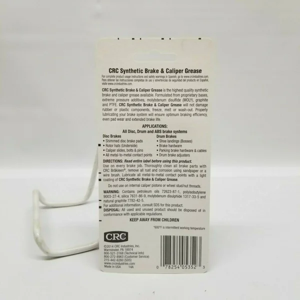 CRC 05352 5cc Synthetic Grease