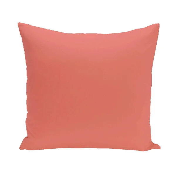 E by Design Prairie Decorative Pillow Soft Coral Polyester