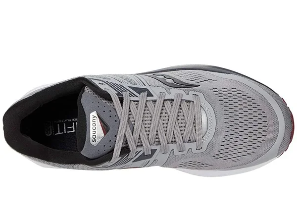 Saucony Omni 19 (Wide) 11, Alloy/Brick (Men's)