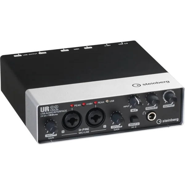 Steinberg UR22 USB 2.0 Audio Interface with Cubase AI DAW (free download)