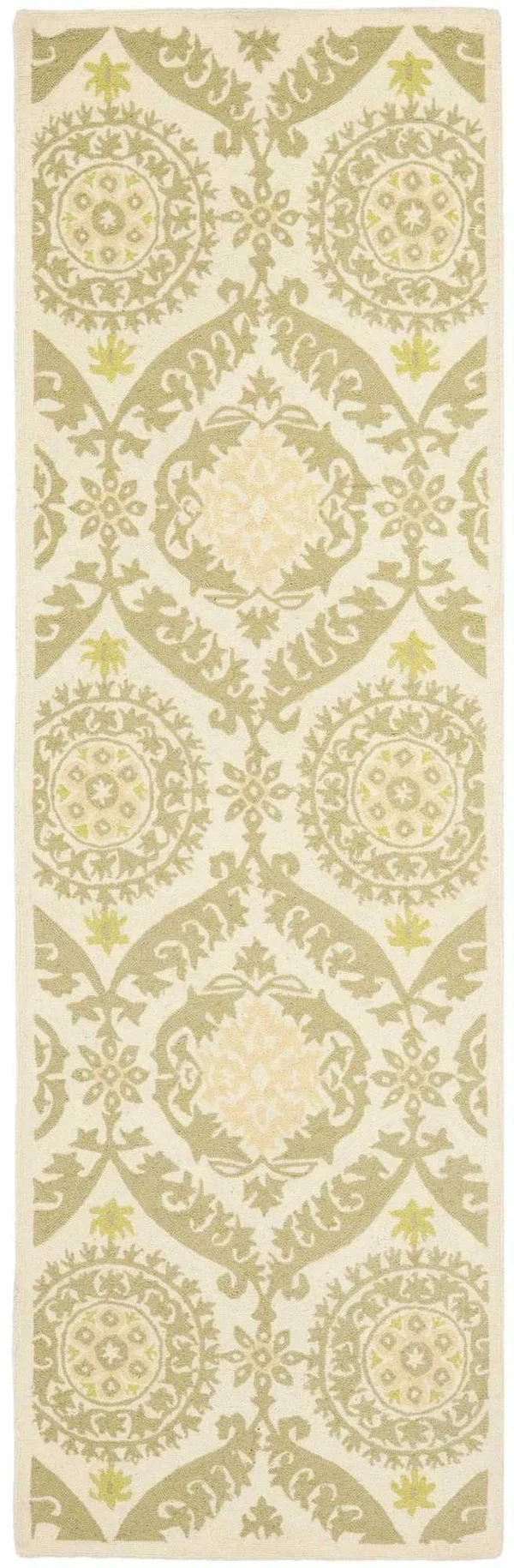 Safavieh Chelsea HK356C 7&6x22 x 9&6x22 Oval Beige, Green Rug