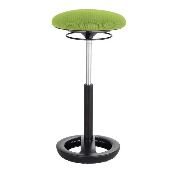 Safco Elevate 48x22 Standing Desk with Drafting Chair in Cream and Green