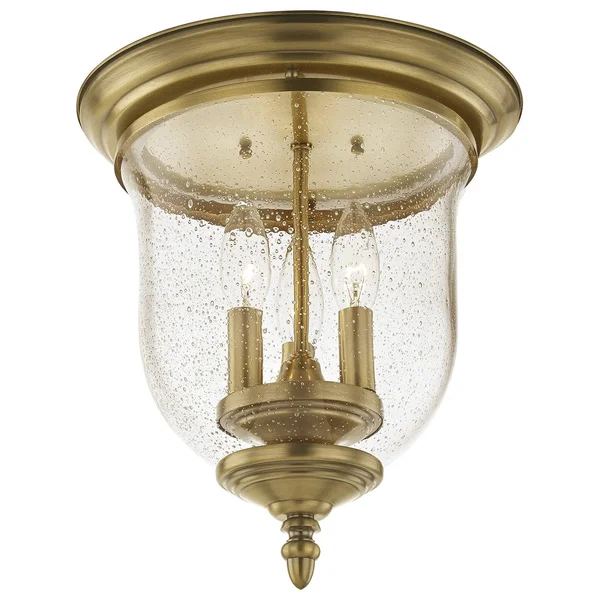 Livex Lighting 5024-05 Legacy 3-Light Ceiling Mount - Chrome