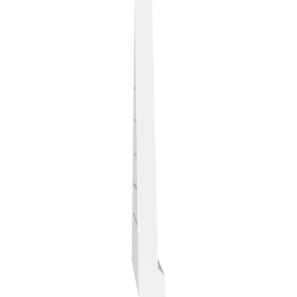 Ekena Millwork GVPTR80X2303SF 80x22W x 23-3/8x22H Triangle Surface Mount PVC Gable Vent 7/12 Pitch: Functional, w/ 2x22W x 2x22P
