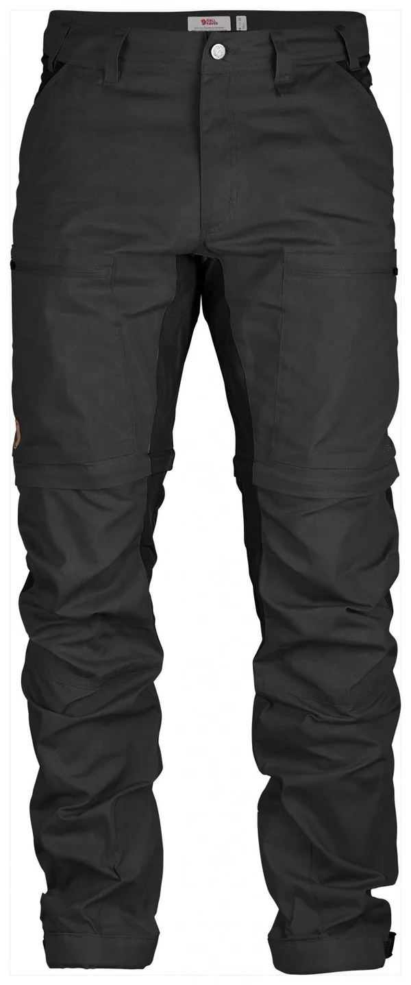 Fjallraven - Men's Abisko Lite Trekking Zip-Off Trousers Long - Dark Grey-Black, 50
