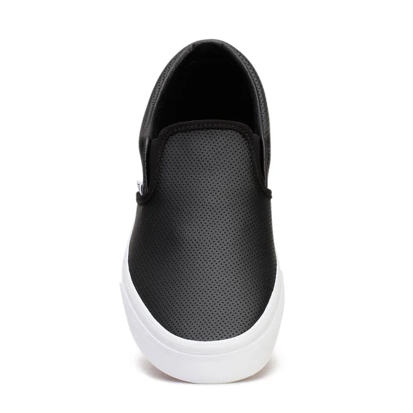 Vans Perf Leather Classic Slip-On Shoes - Black - 9.5
