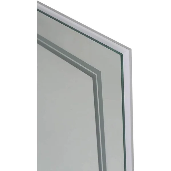 Aquadom Soho 30 Inches x 30 Inches LED Lighted Silver Mirror for Bathroom