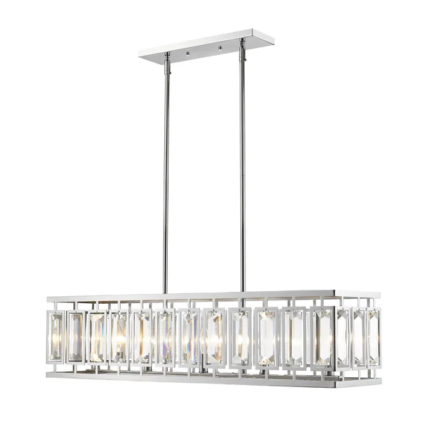 Avery Home Lighting Mersesse Chrome 5-Light Pendant - Silver