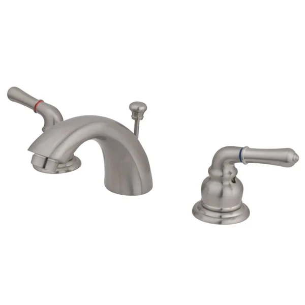 Kingston Brass KB959 Magellan 4x22-8x22 Mini Widespread Lavatory Faucet - Satin Nickel