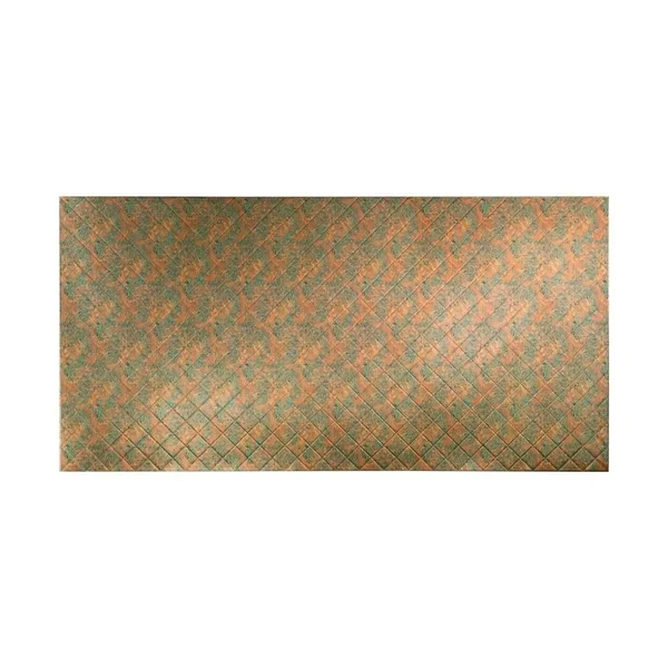 96x22W x 48x22H Fasade Quilted Wall PANEL - Copper Fantasy