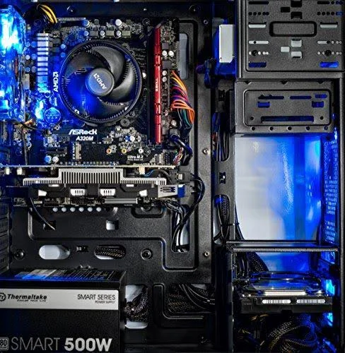 Skytech Archangel VR Ready Gaming Computer Desktop PC - Ryzen 2600, AMD RX 580 4gb, 8GB DDR4, 500g SSD, Wi-Fi, DVD ROM, Windows