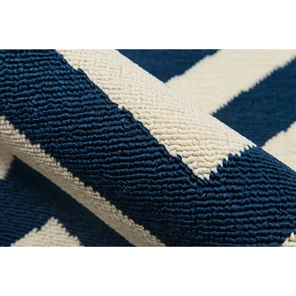 Momeni Baja Area Rug - Navy, 7&10x22 x 10&10x22