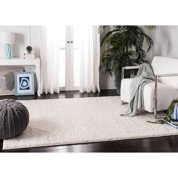 Safavieh New York Shag SG166B Ivory 4& x 6& Area Rug