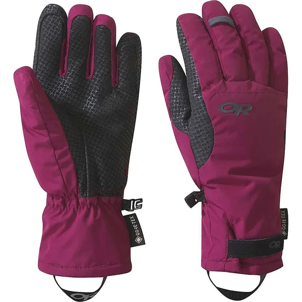 Outdoor Research Ouray Ice Gloves Women's Small Black/tomato