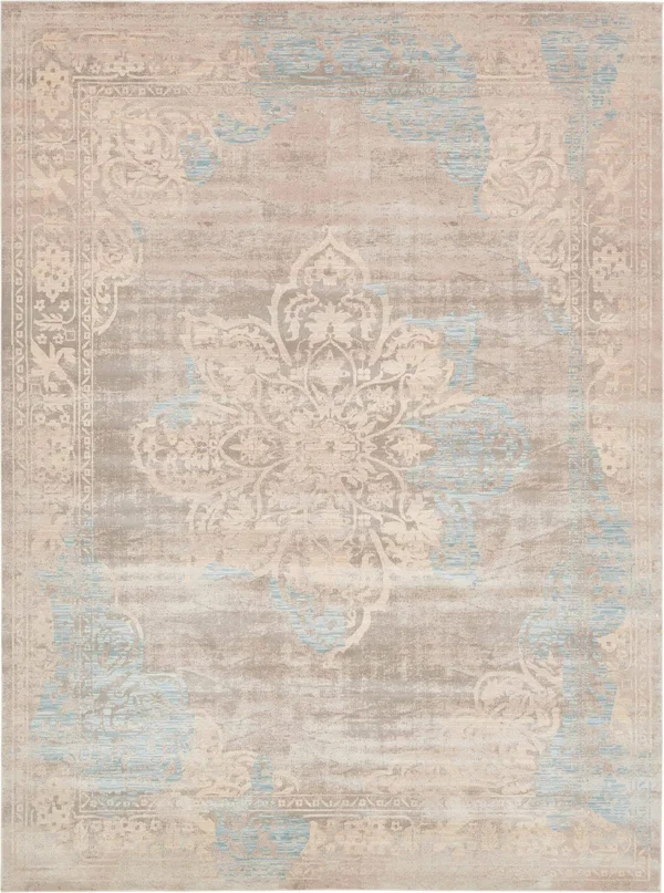 Unique Loom Fremont Paris Area Rug - 10& x 13& Dark Gray
