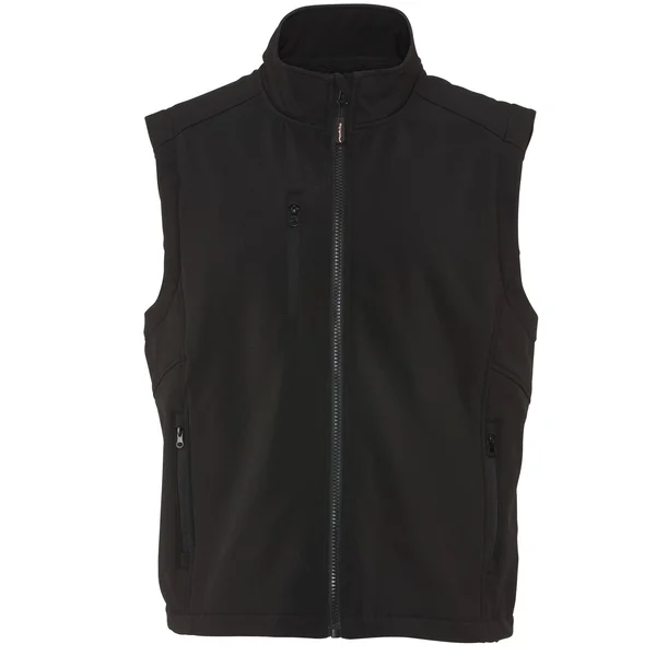 Refrigiwear Men's Warm Insulated Softshell Vest with Micro-Fleece Lining (Black, Medium)
